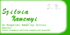 szilvia namenyi business card